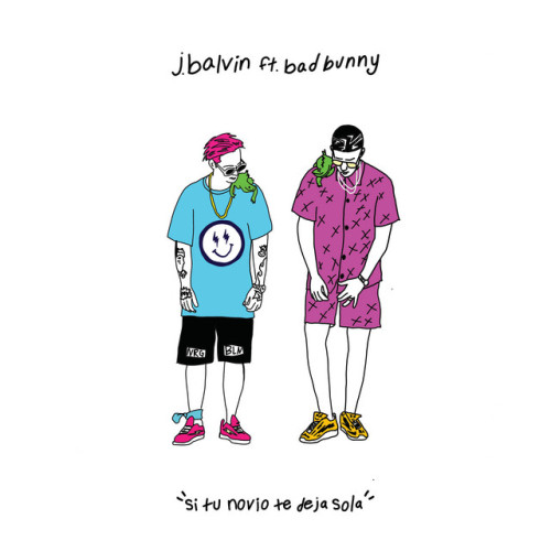 دانلود آهنگ Si Tu Novio Te Deja Sola از J Balvin & Bad Bunny